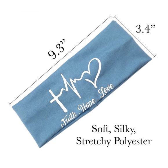 Faith Hope Love Nurse Heartbeat Headband for Masks - Picture 16 of 16